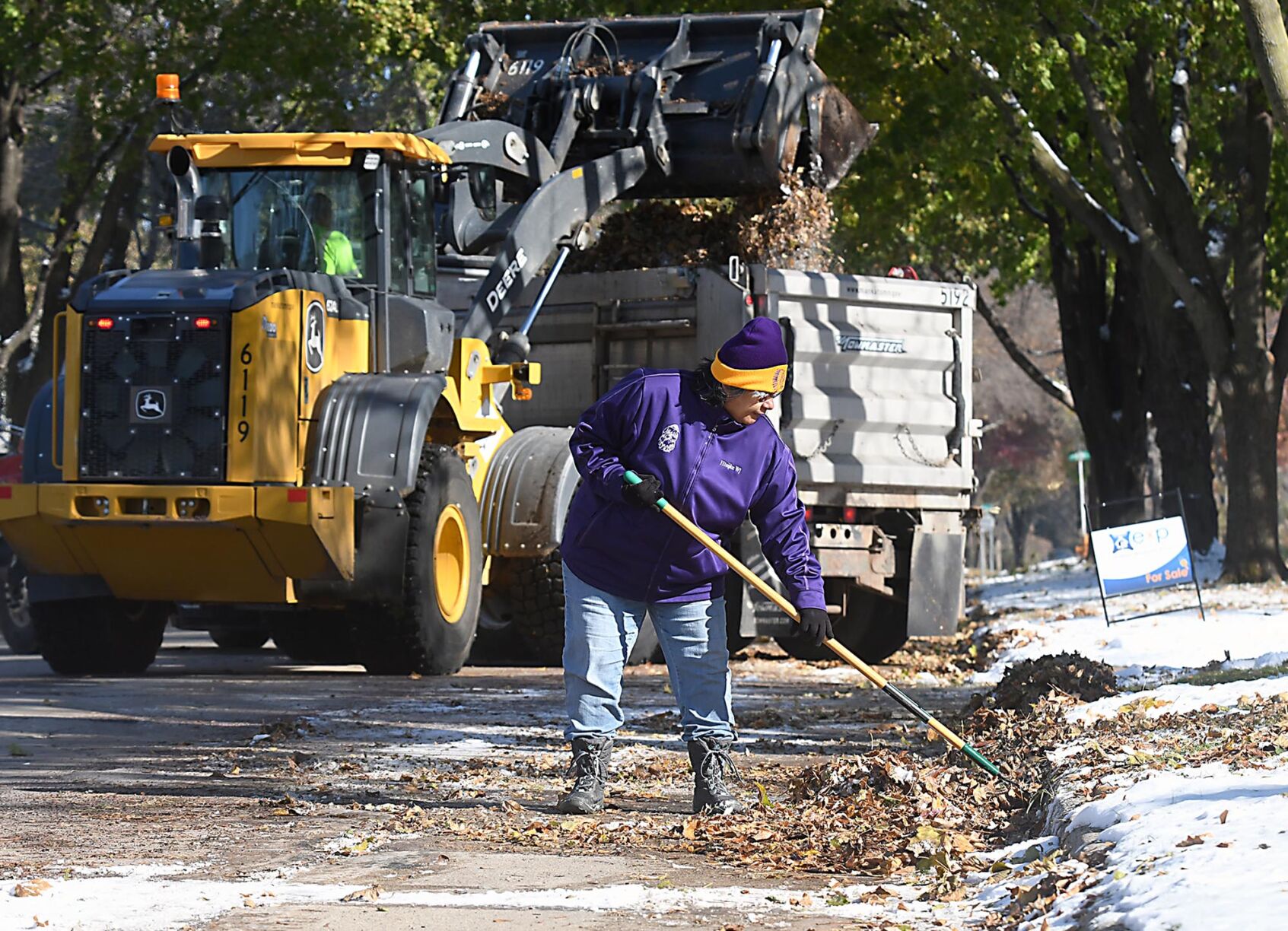 Frozen leaf pickup 1